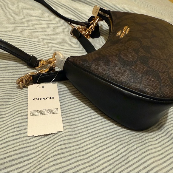 Coach Teri Shoulder Bag with Gold Charm - Picture 10 of 13